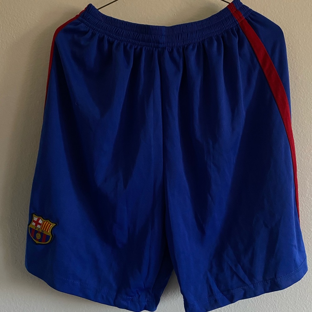 Athletic Soccer Shorts Barcelona Blue/Red M